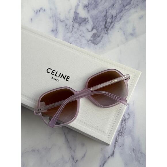 NEW Celine CL40244U Lilac Oversized Sunglasses - Picture 2 of 6